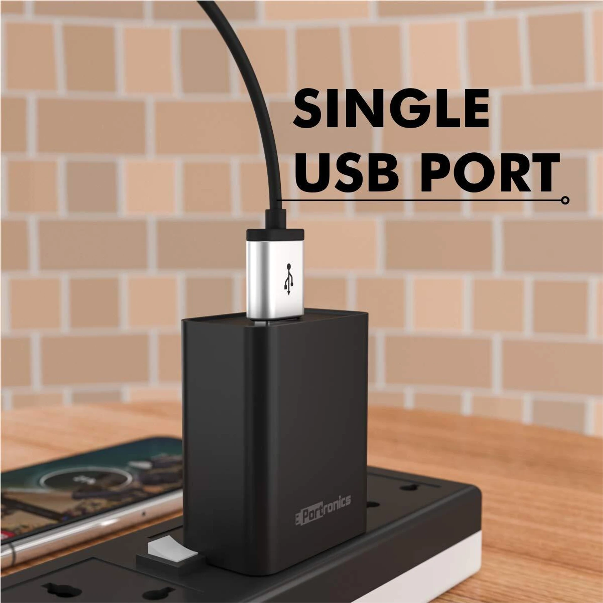 12 W Quick Charger 2.4 A Wall Charger for Mobile with Detachable Cable