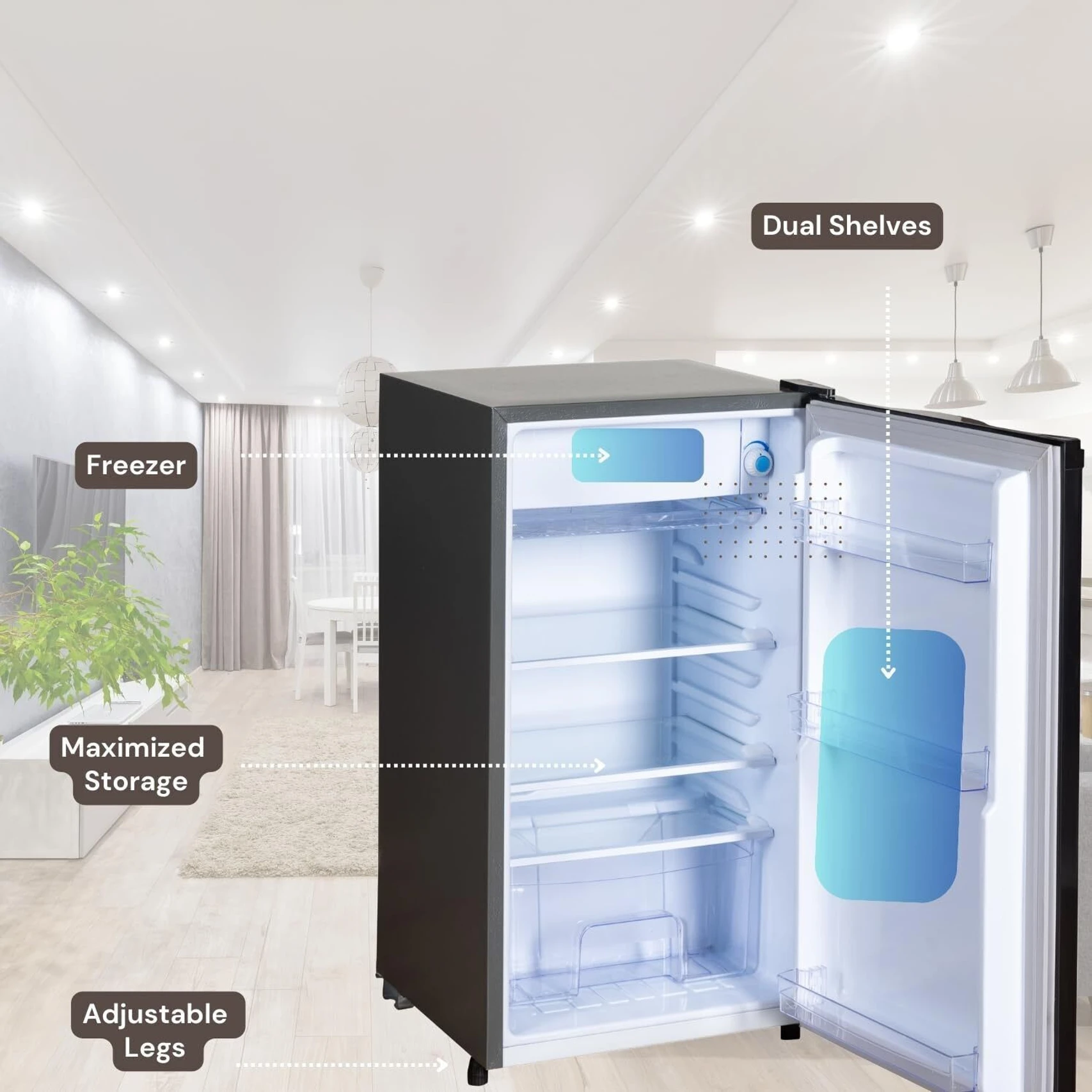 Rockwell 91 L Frost Free Single Door 1 Star Refrigerator e42