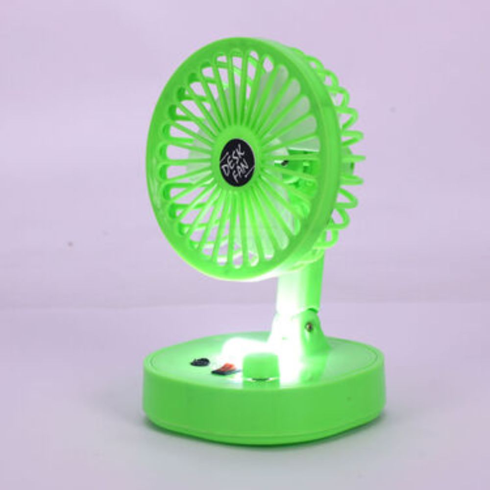 Rechargeable Portable Fan With Led Light e17
