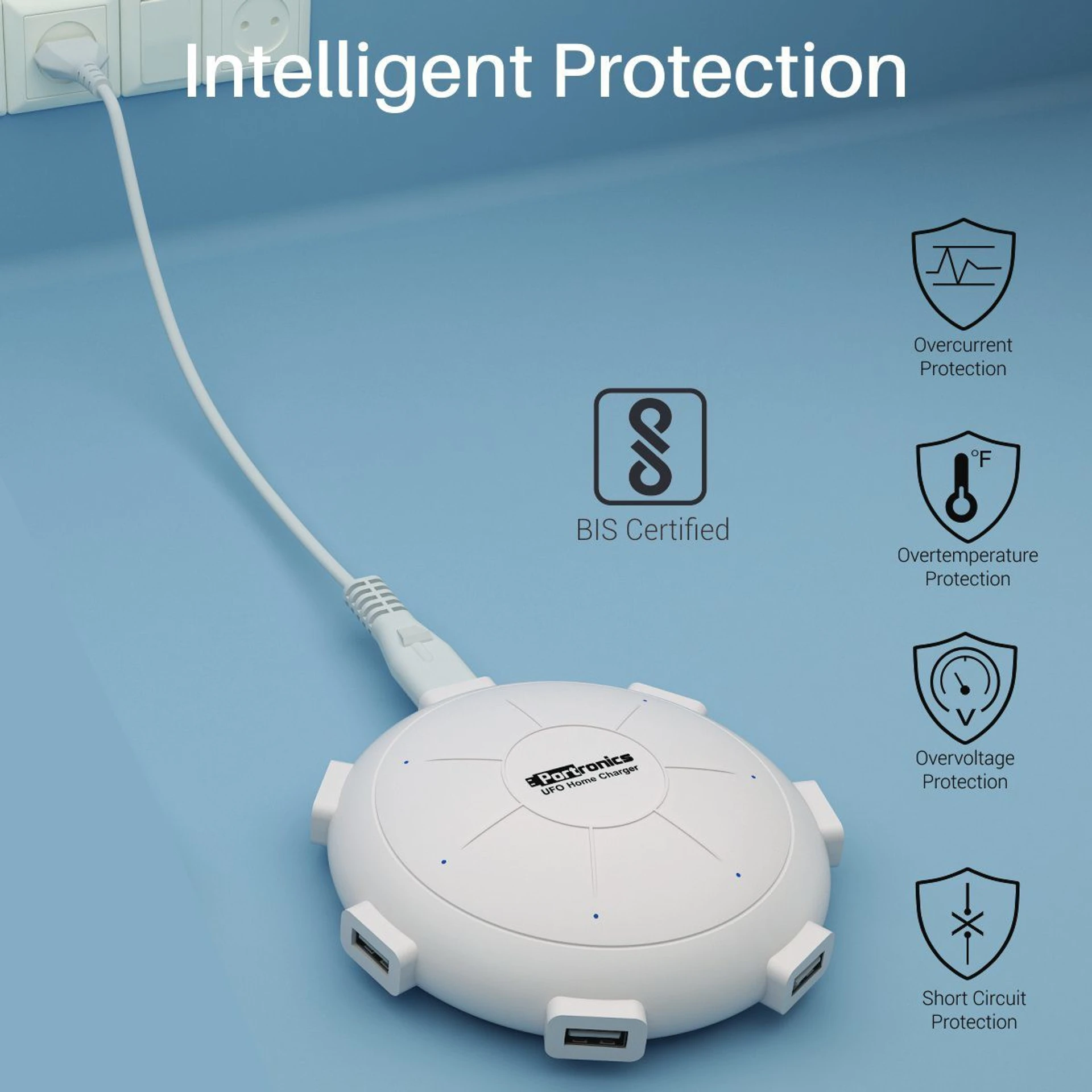 40 W 8 A Wall Charger for Mobile