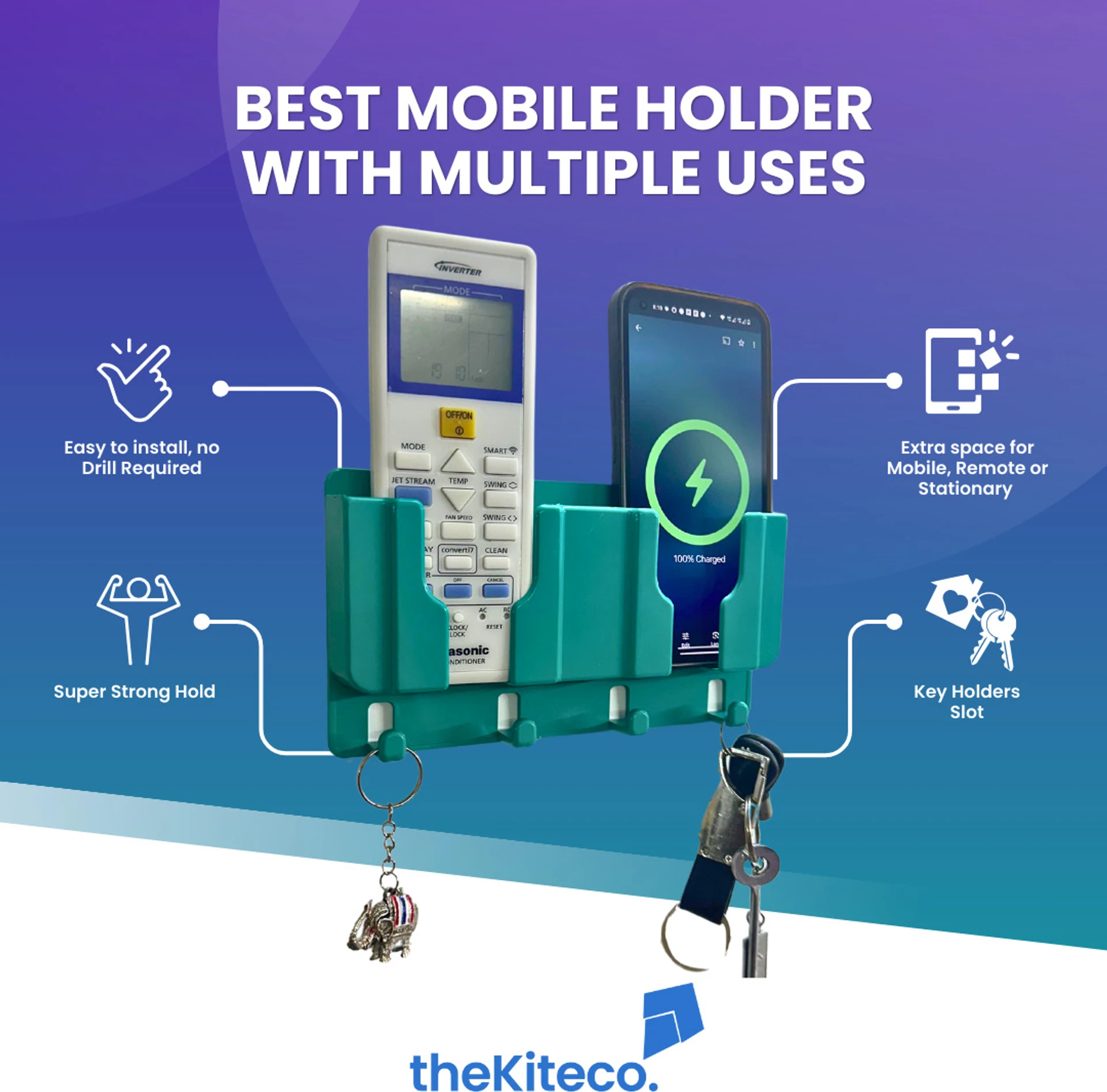 Wall Mount Mobile-Remote Stand