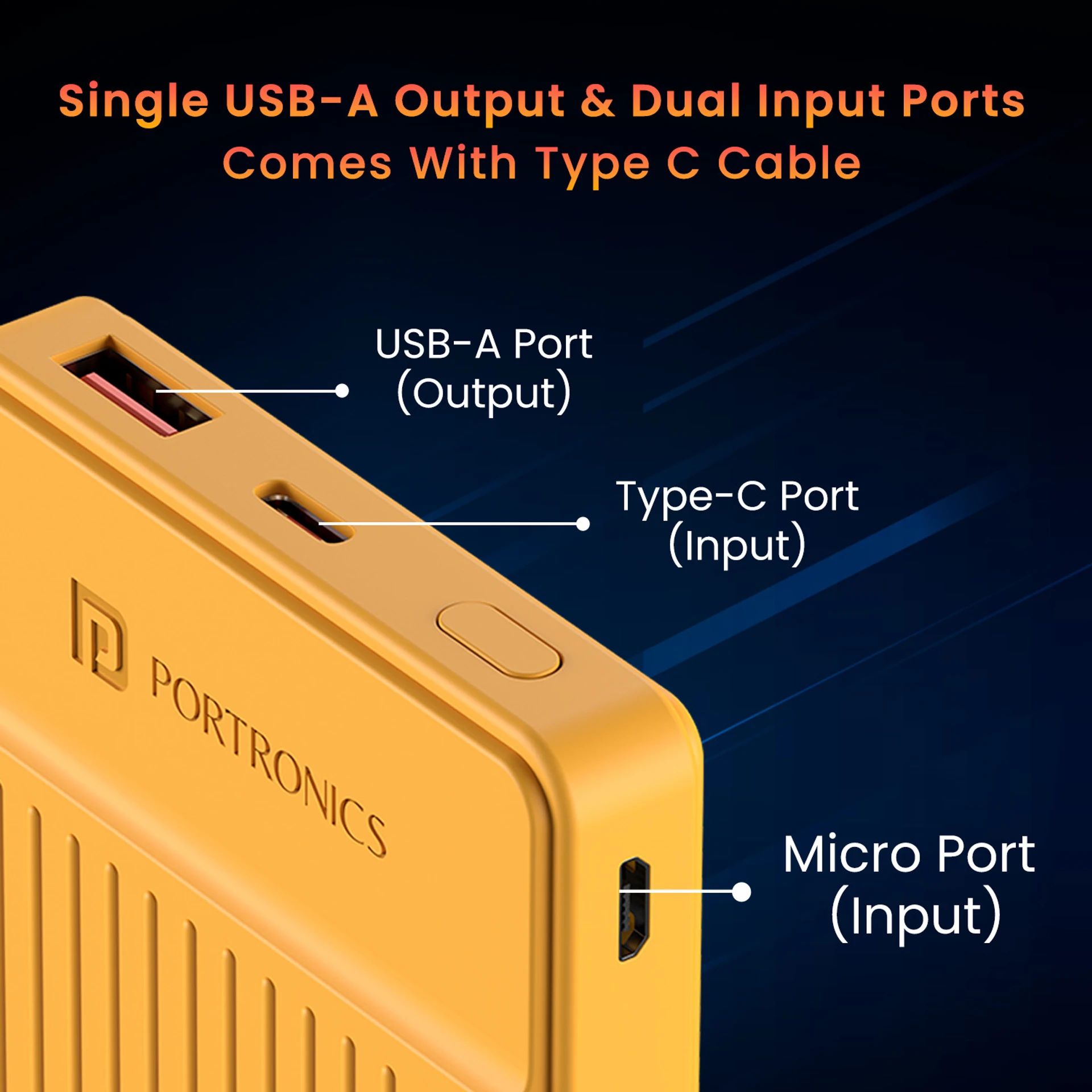 10000 mAh 12 W Slim Power Bank