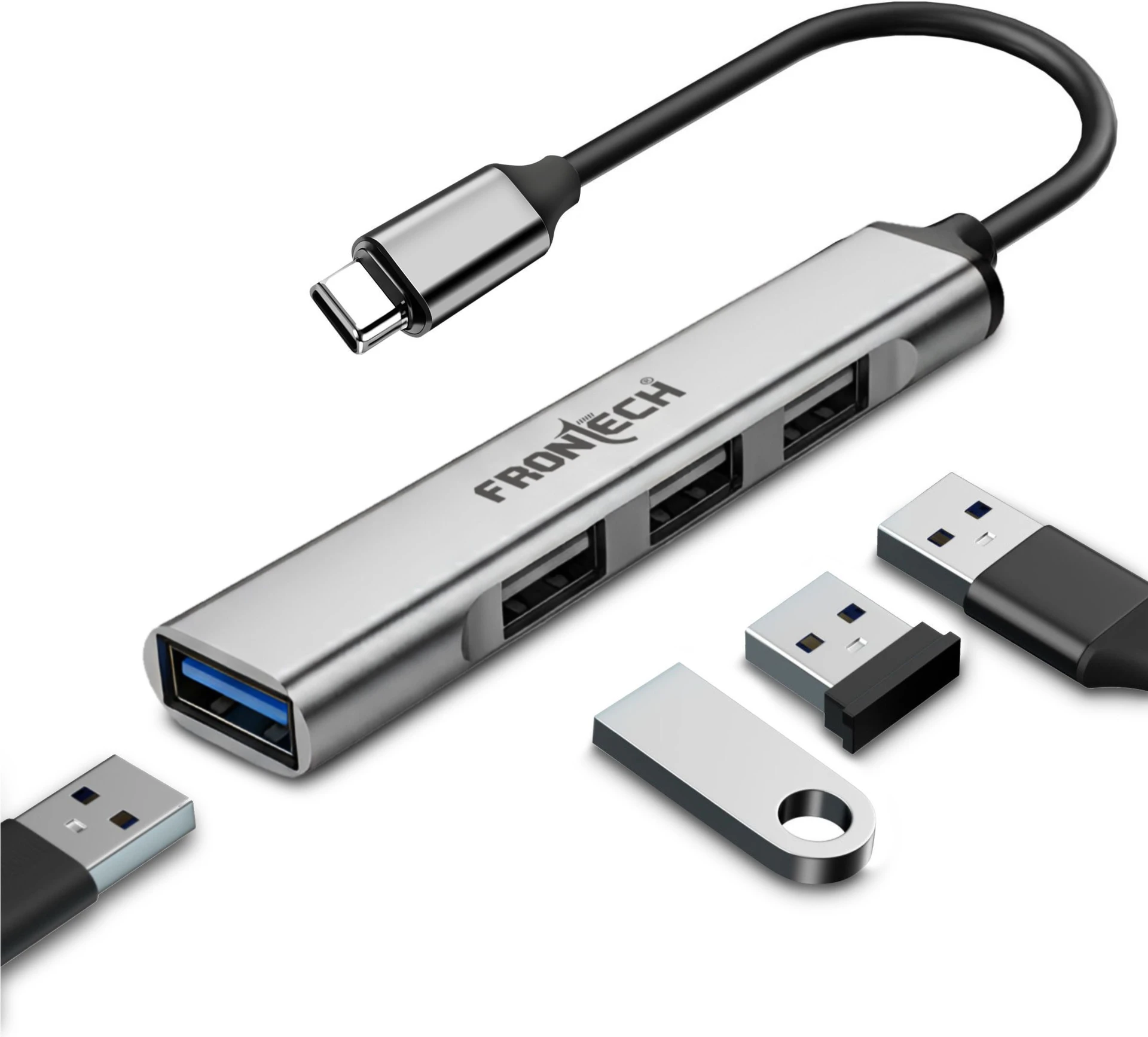 4-in-1 Cable 1.5 m - NC-0041 Type-C USB Hub