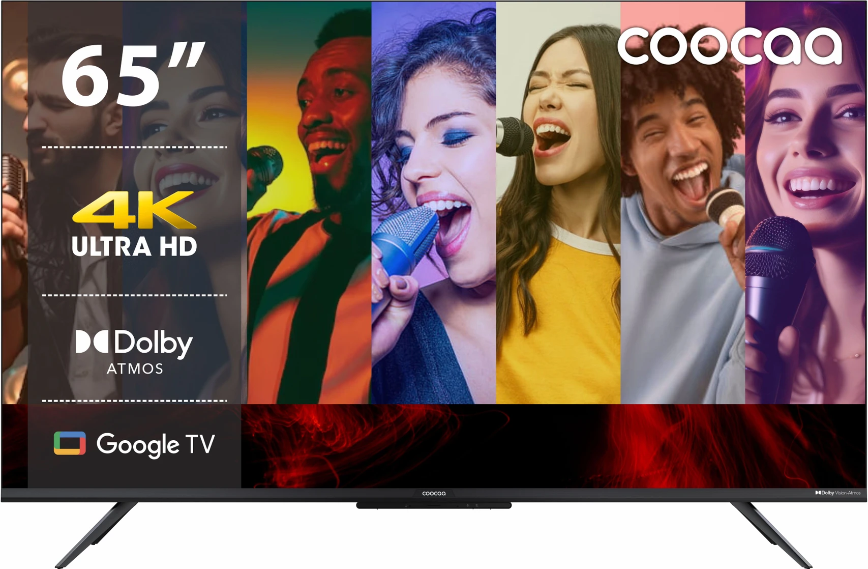 Coocaa Frameless 164 Cm 65 Inch Ultra Hd 4K Led Smart Google Tv e6