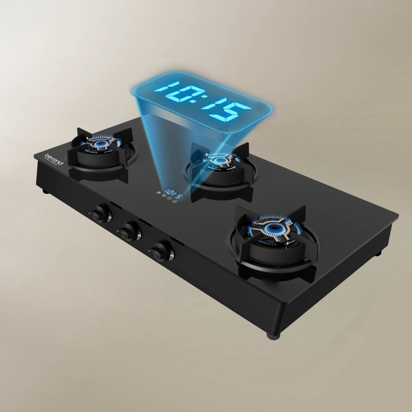 Beyond Appliances Auriga 3 Burner Smart Cooktop h10