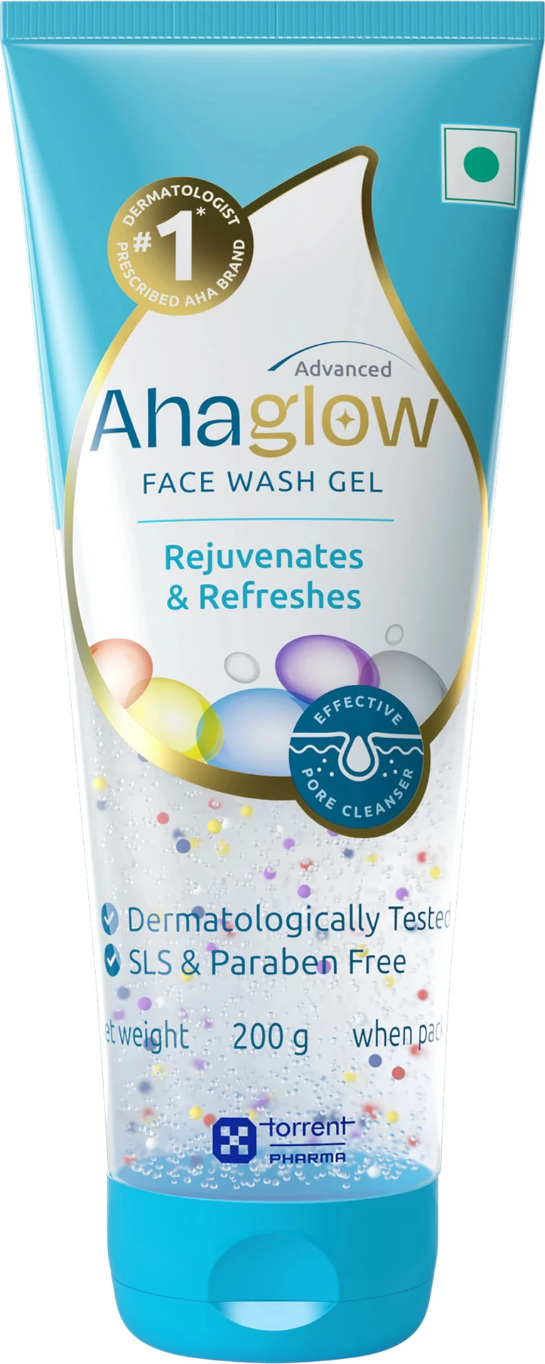 ahaglow Advanced  Gel 200g with 1% Glycolic Acid for Acne Clear Skin|
