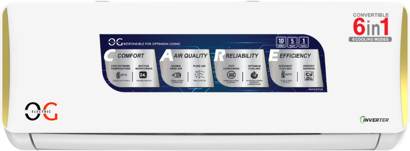 Og Electric 2025 Model 15 Ton 3 Star Split Inverter Ac e31
