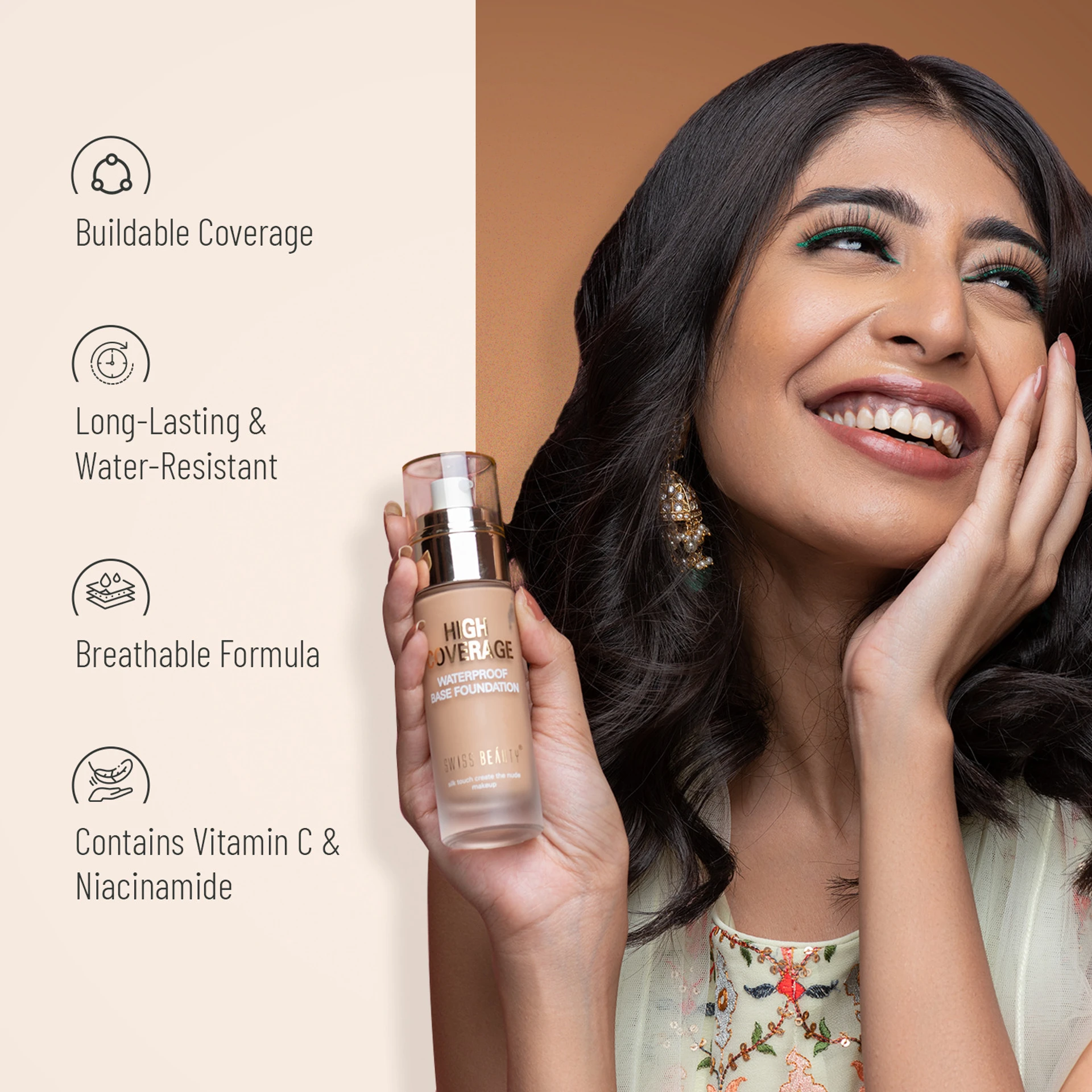 SWISS BEAUTY High Performance Liquid Foundation