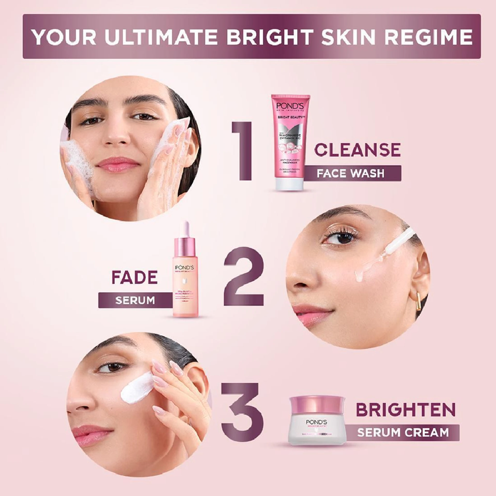 POND's Bright Beauty With Niacinamide Vitamin B3 For Anti Dullness Face Wash