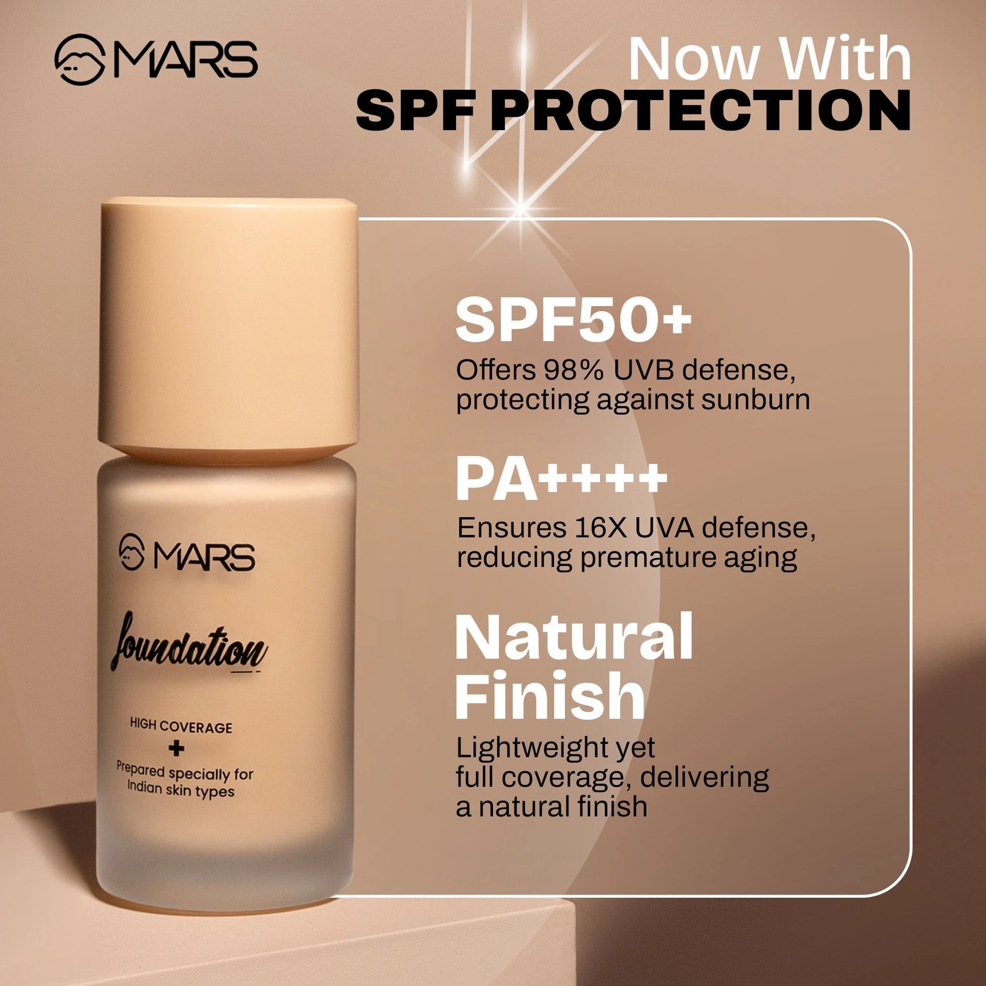 MARS SPF50 PA++++ High Coverage Foundation