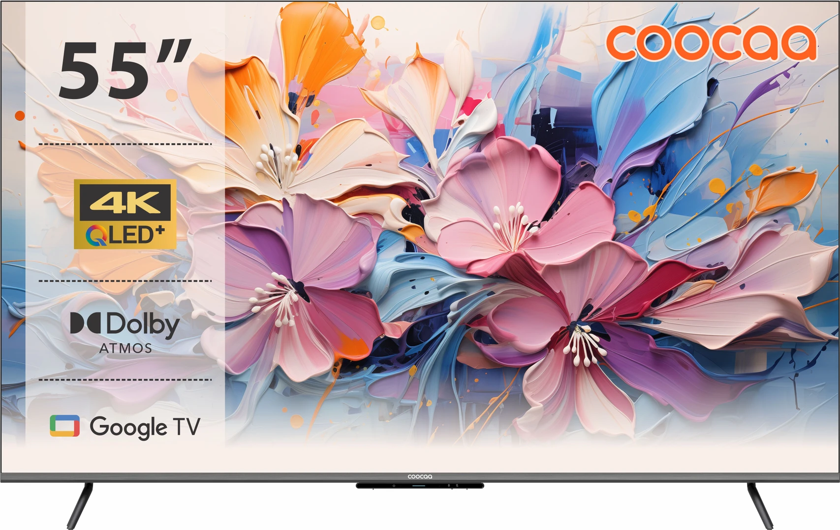 Coocaa Frameless 138 Cm 55 Inch Qled Ultra Hd 4K Smart Google Tv e7