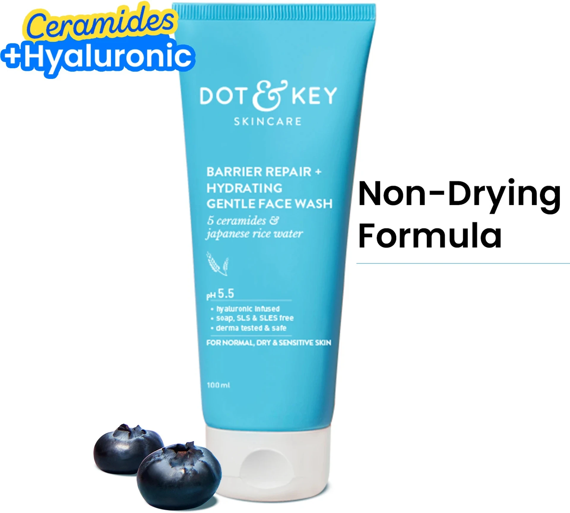 Dot & Key Barrier Repair + Hydrating With Probiotic,Ceremide,Cleanser
