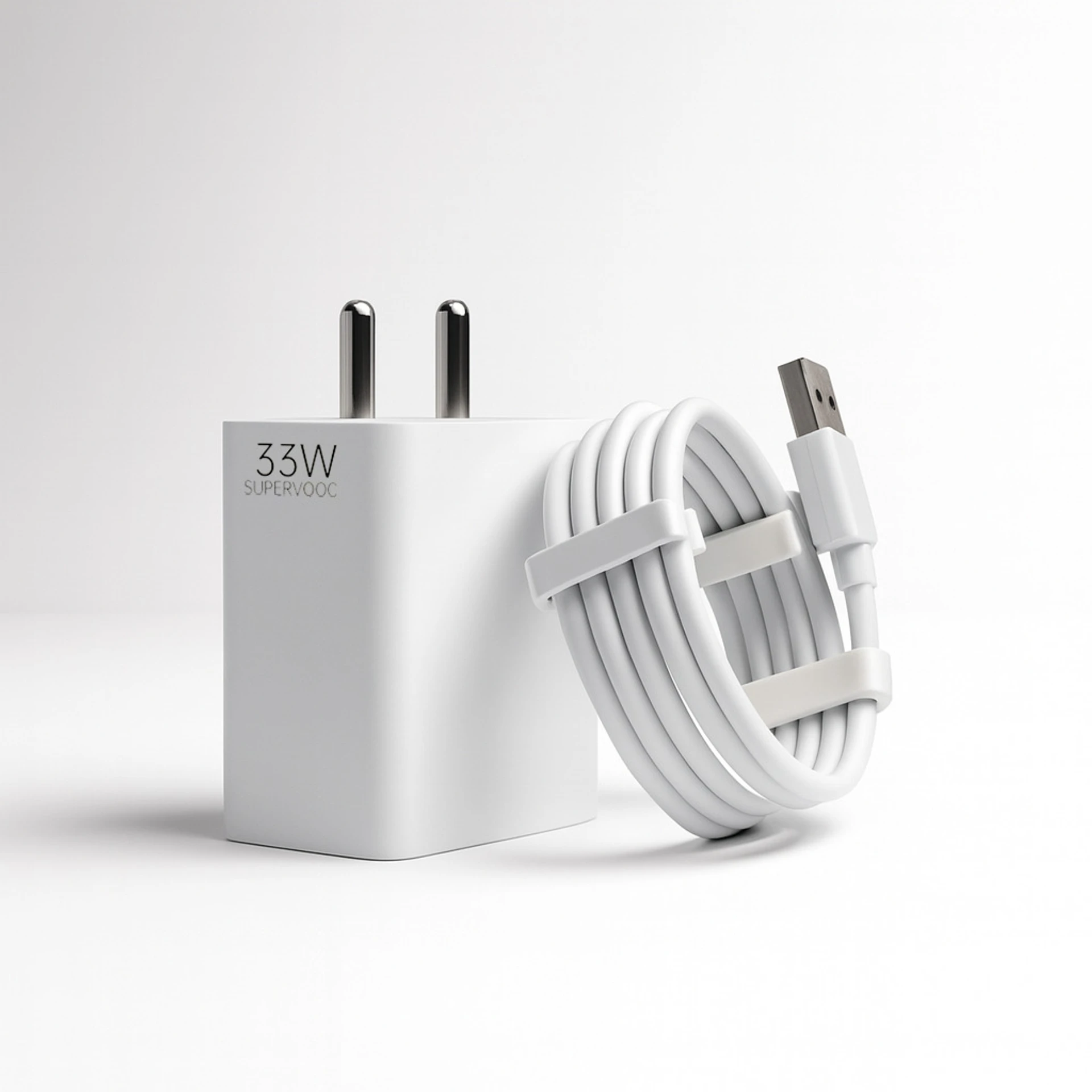 33 W SuperVOOC 6 A Wall Charger for Mobile with Detachable Cable