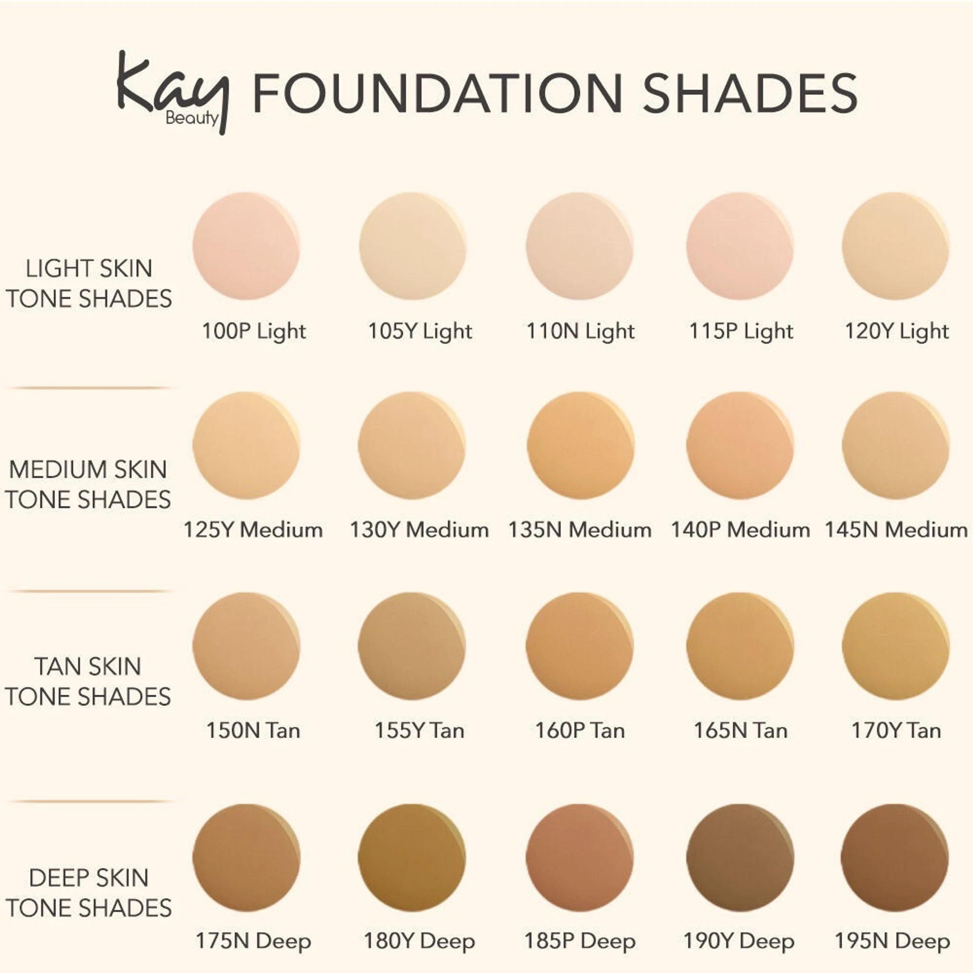 Kay Beauty Hydrating Foundation 125Y Medium