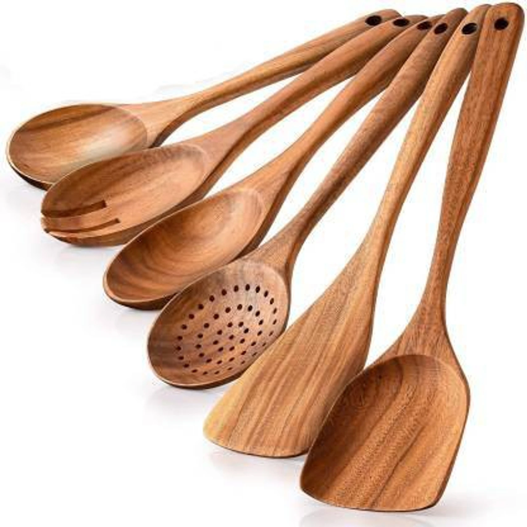 Ruby Perl Wooden Ladle h7