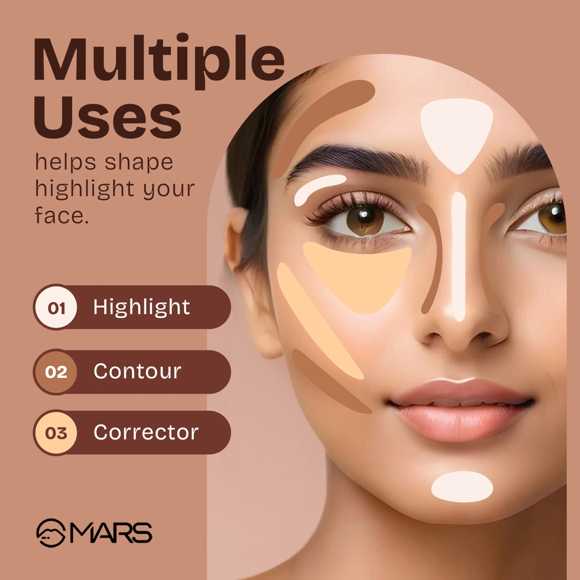 MARS Cancel Concealer with Radiant Natural Finish
