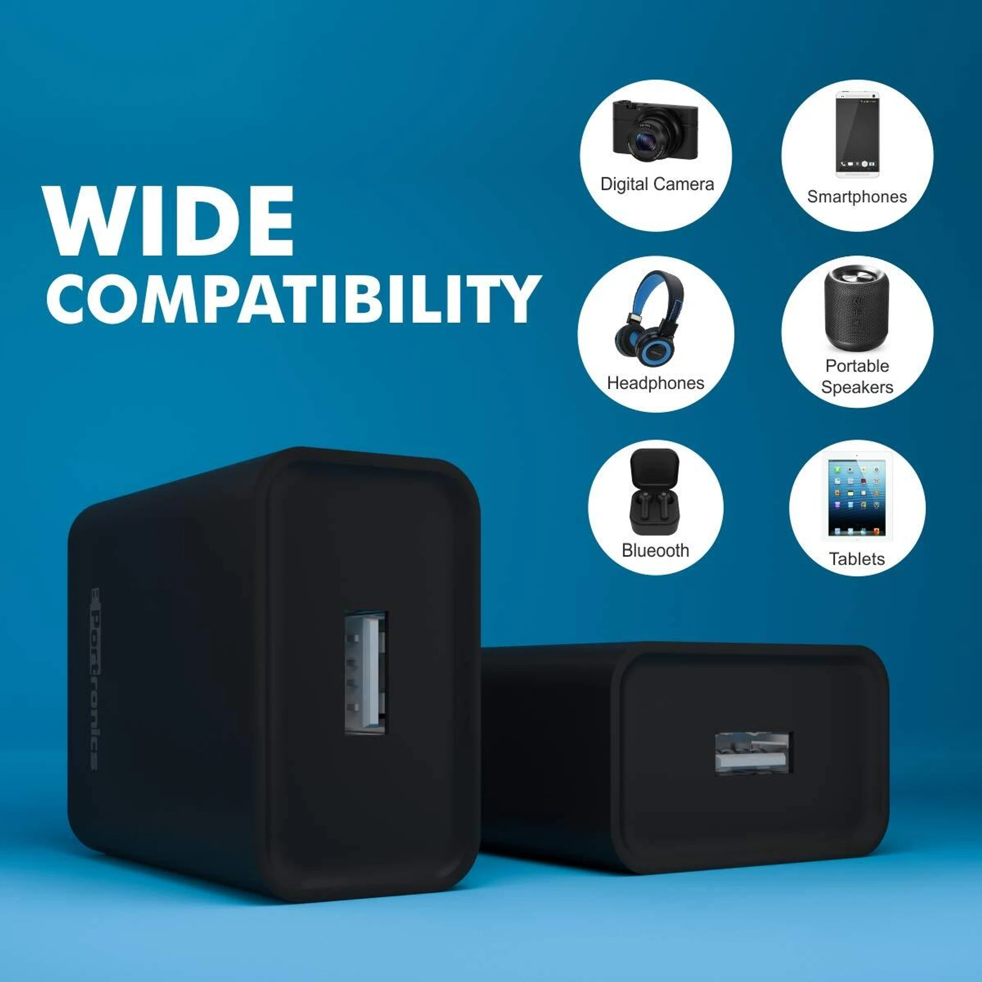 Charger for Mobile with Detachable Cable