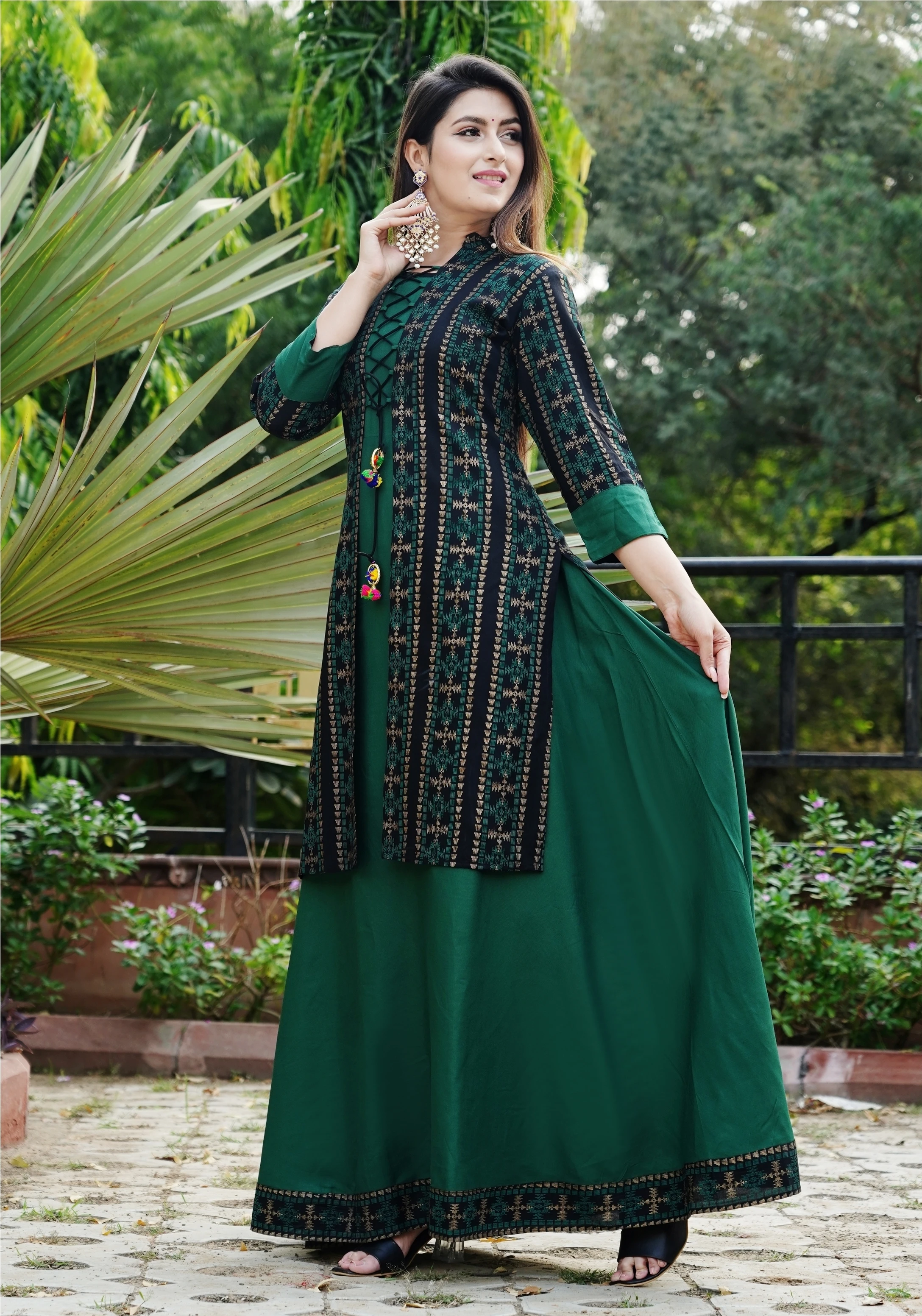 Dss Fashion Women Printed Anarkali Kurta p9