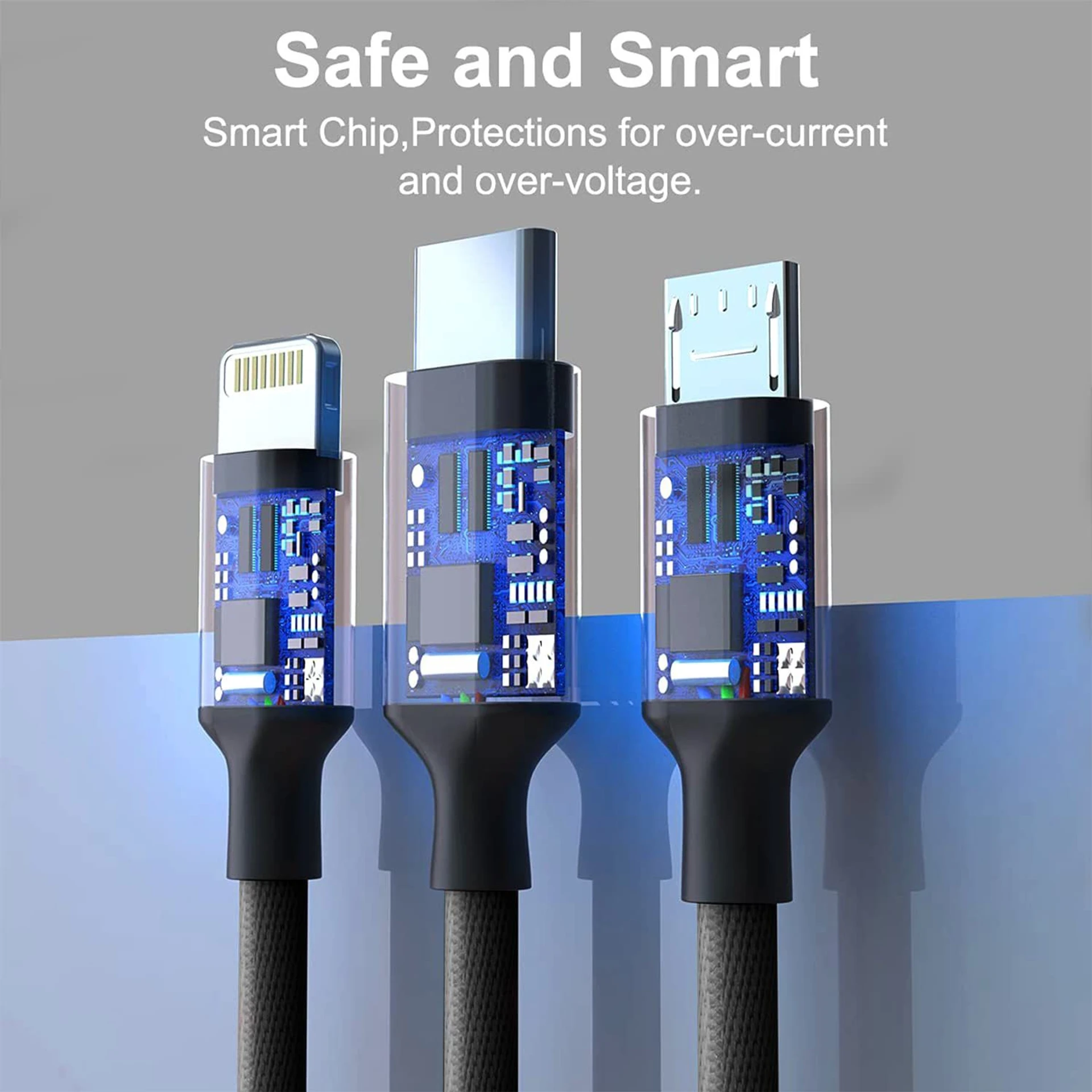 USB Type C Cable 2 A 1.2 m Multi Charging Cable