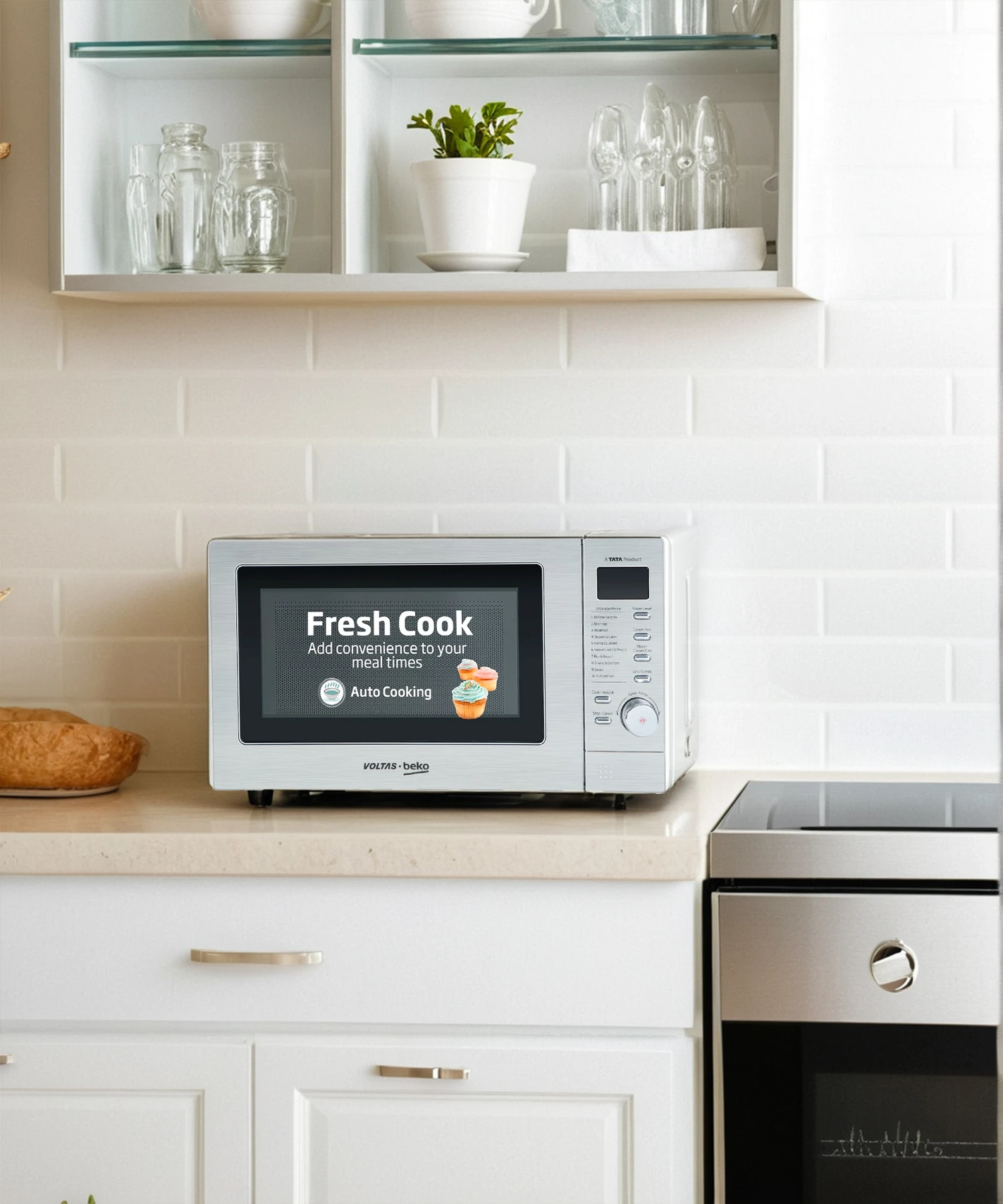 Voltas Beko 20 L 245 Auto Cook Recipes Smart Convection Microwave e62