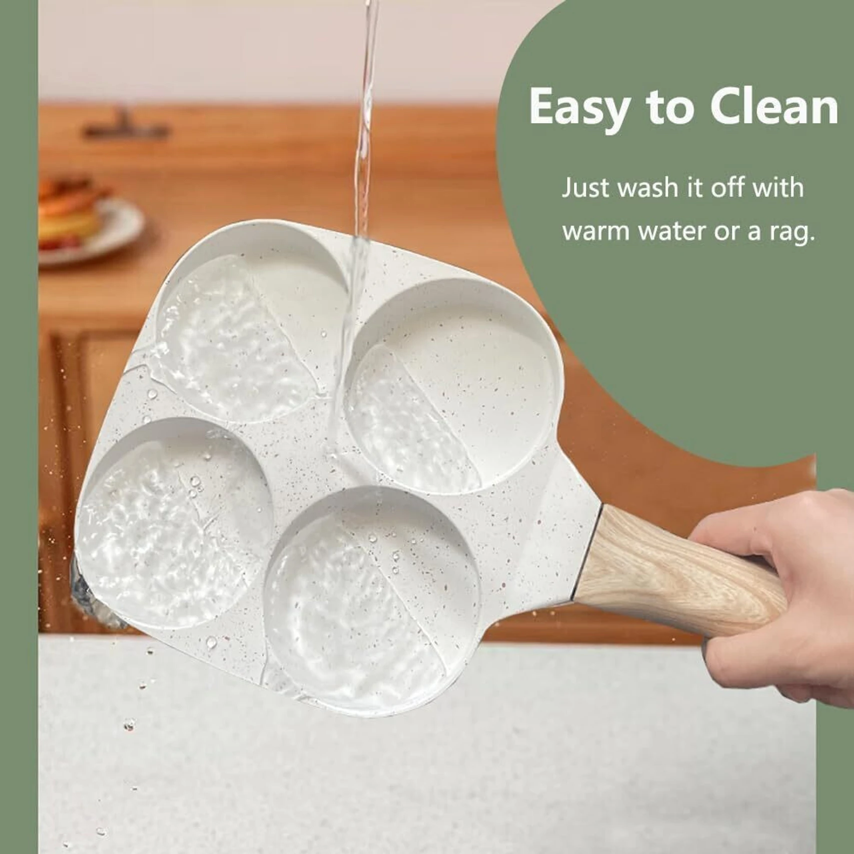 Zyriex 4 Hole Non Stick Egg Frying Pan h2
