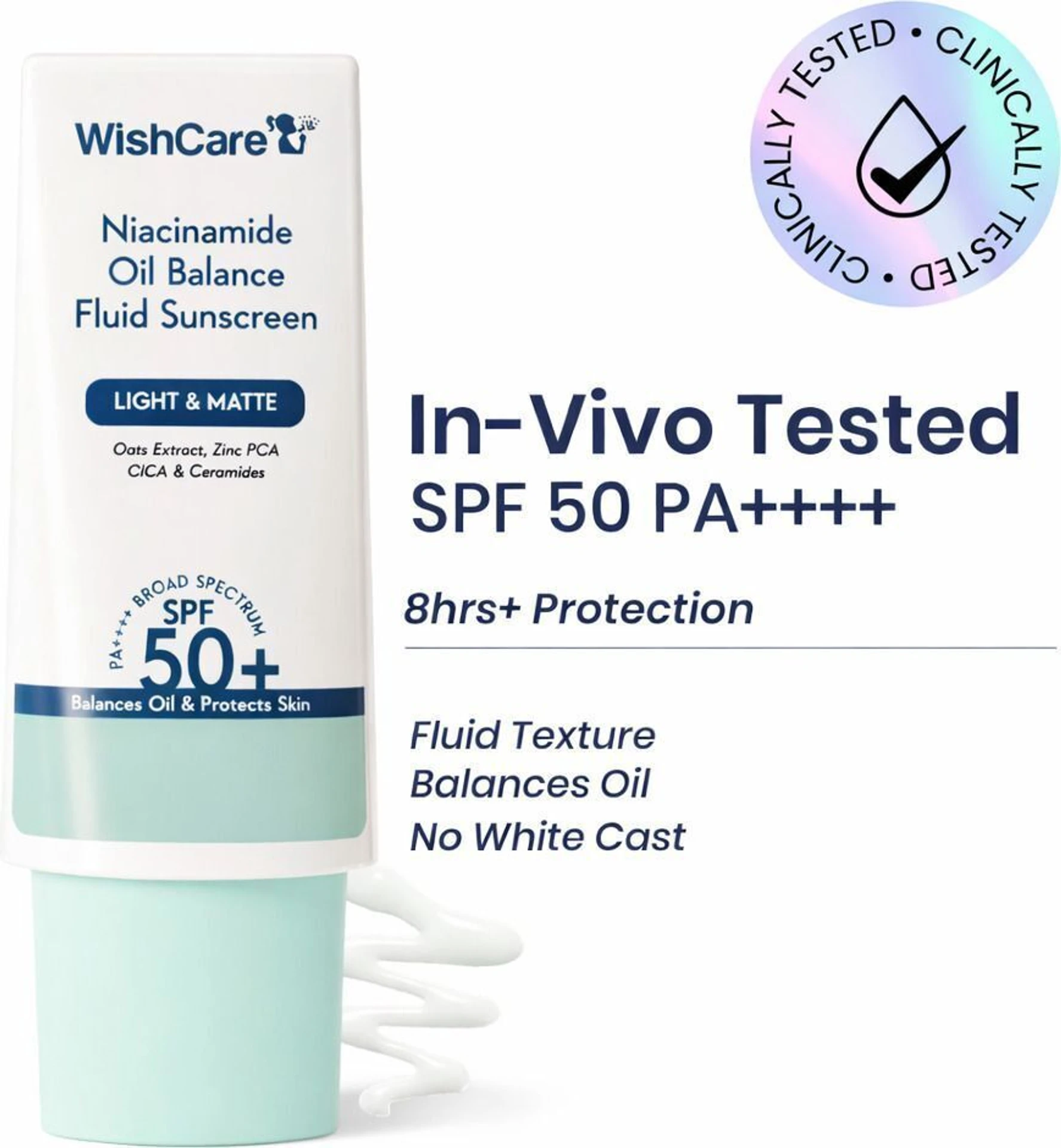 WishCare Sunscreen - SPF 50+ PA++++ Niacinamide Oil Balance Sunscreen