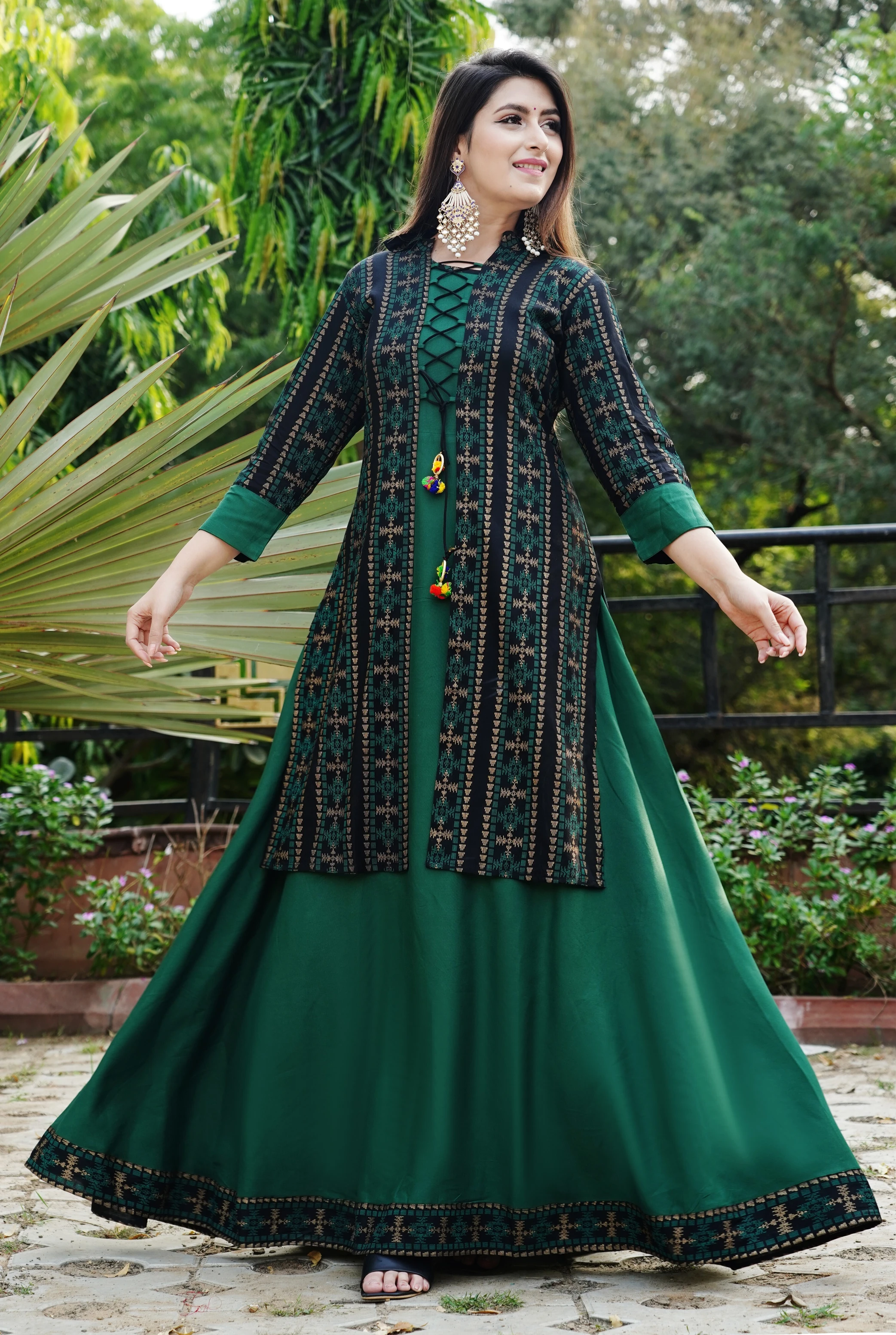Dss Fashion Women Printed Anarkali Kurta p9