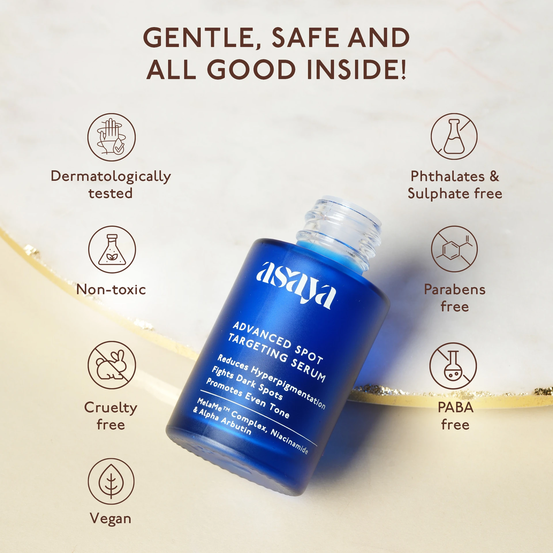 asaya Advanced Spot Targeting Face Serum for Dark Spots Removal & Hyperpigmentation