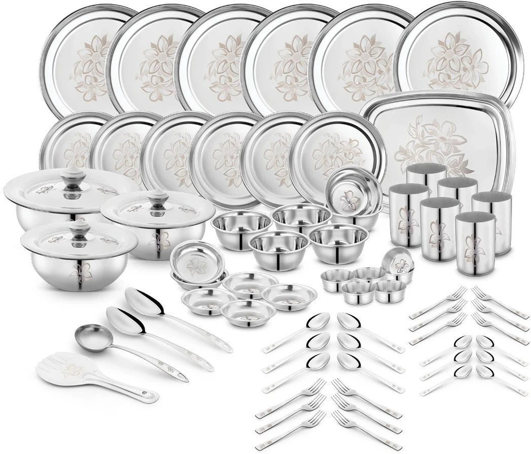Classic Essentials Pack 71 Stainless Steel Dinner Set h17
