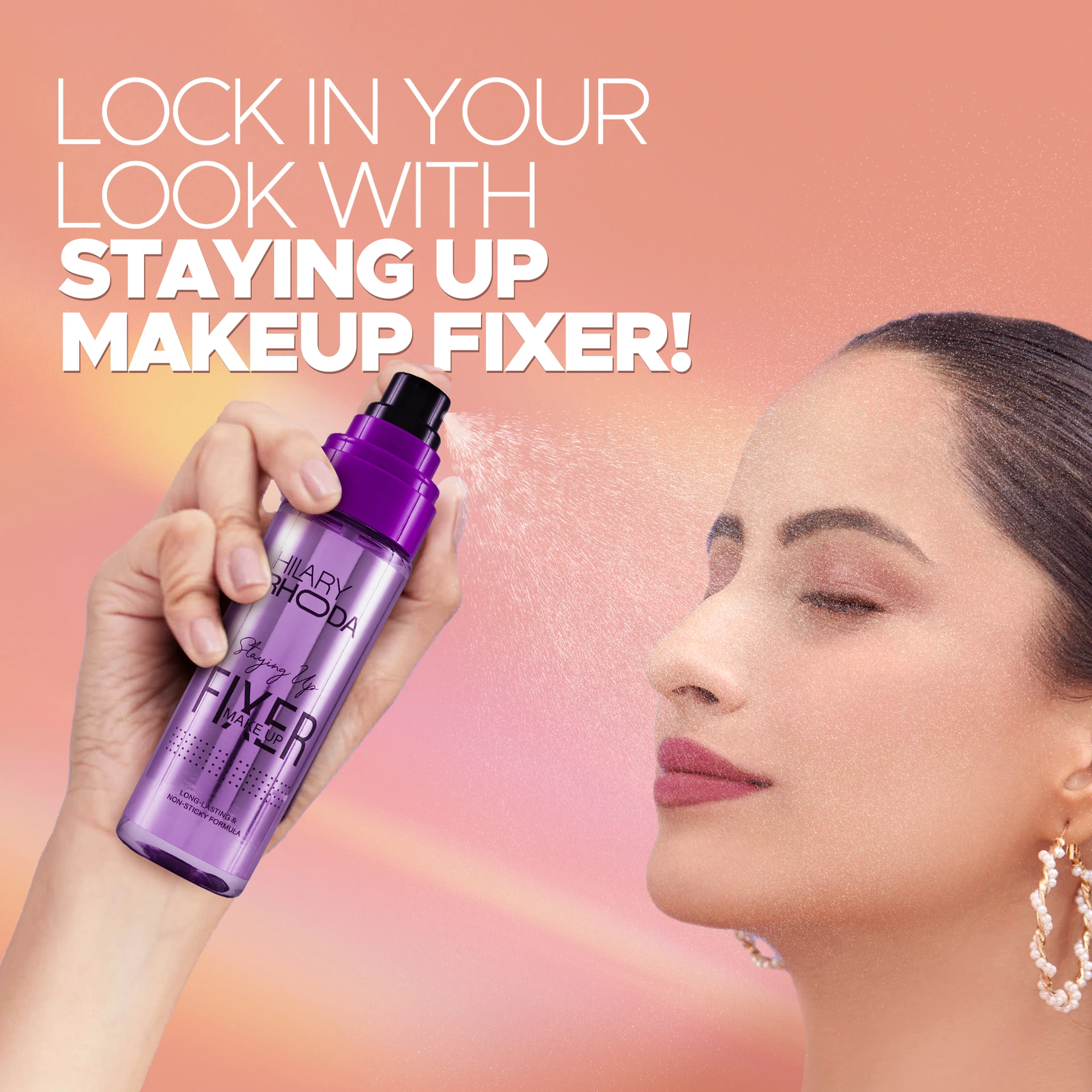 Hilary Rhoda Staying Up Makeup Fixer