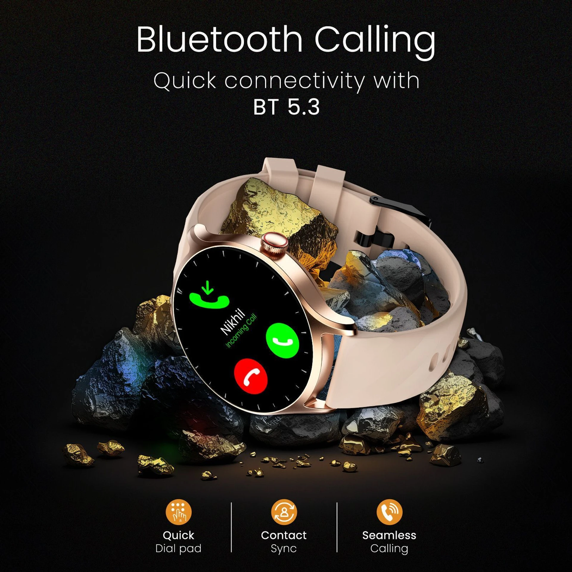 BT-Calling  VoiceAssistant Smartwatch