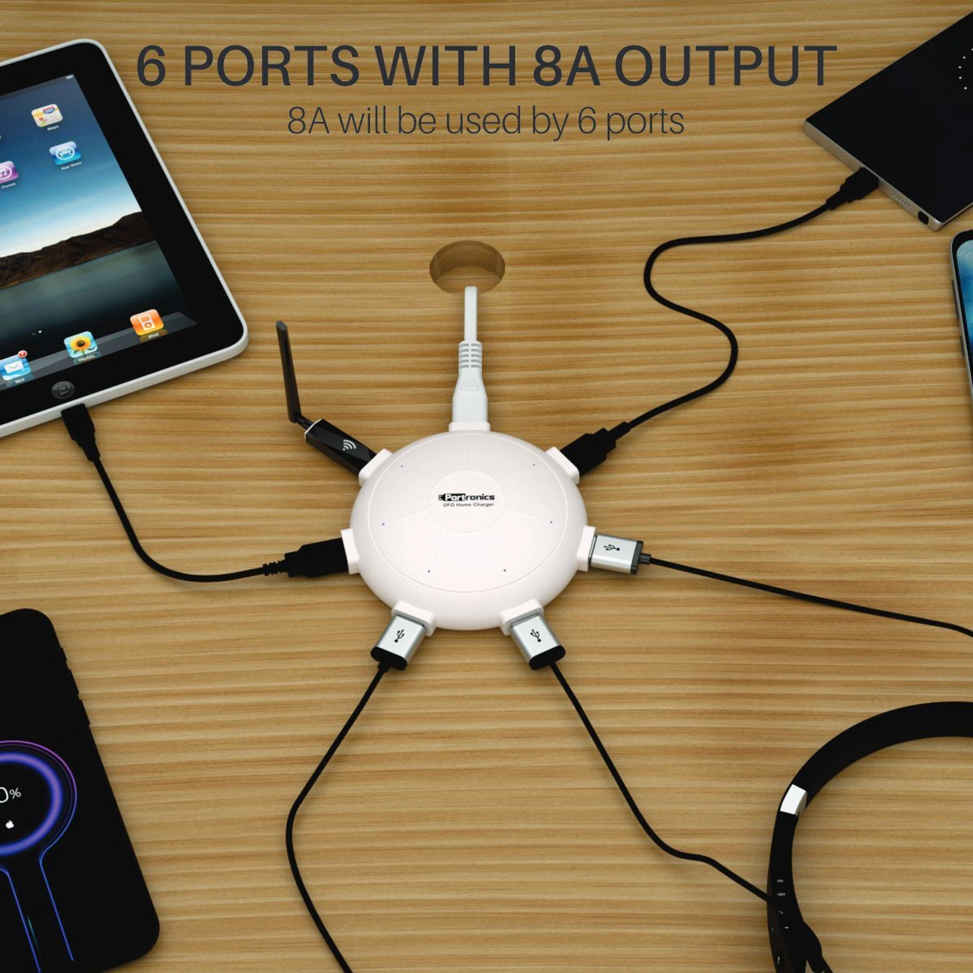 40 W 8 A Wall Charger for Mobile