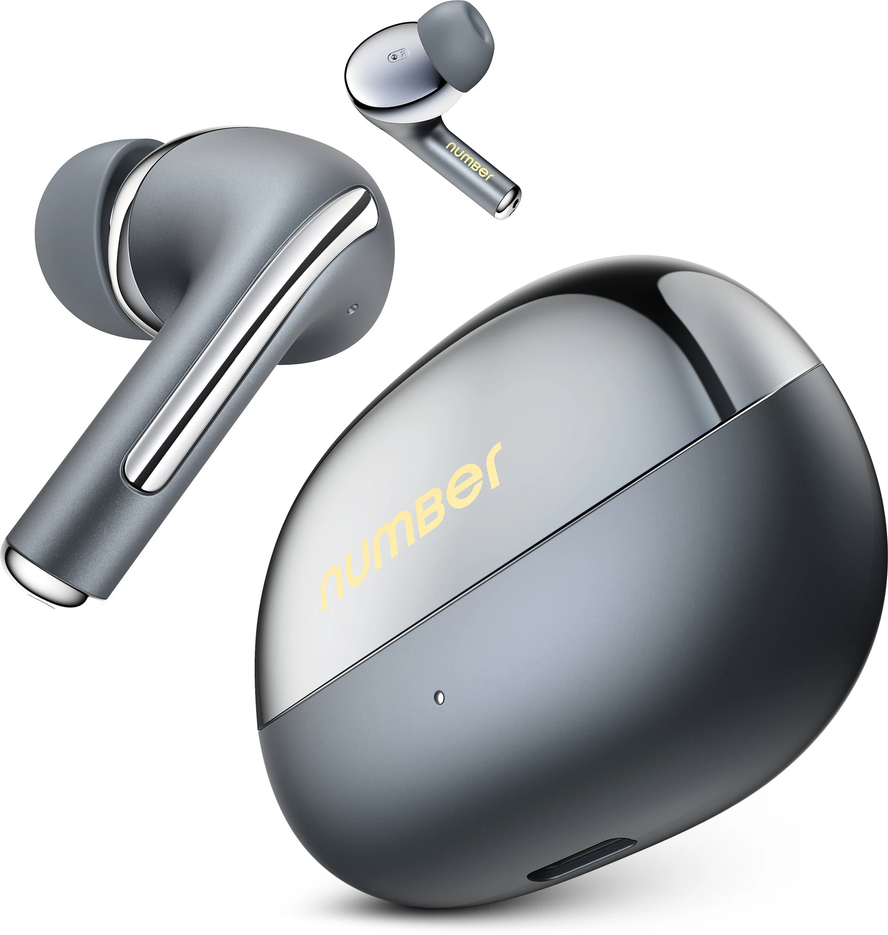 Low Latency Bluetooth Headset (Cyber Grey, True Wireless)
