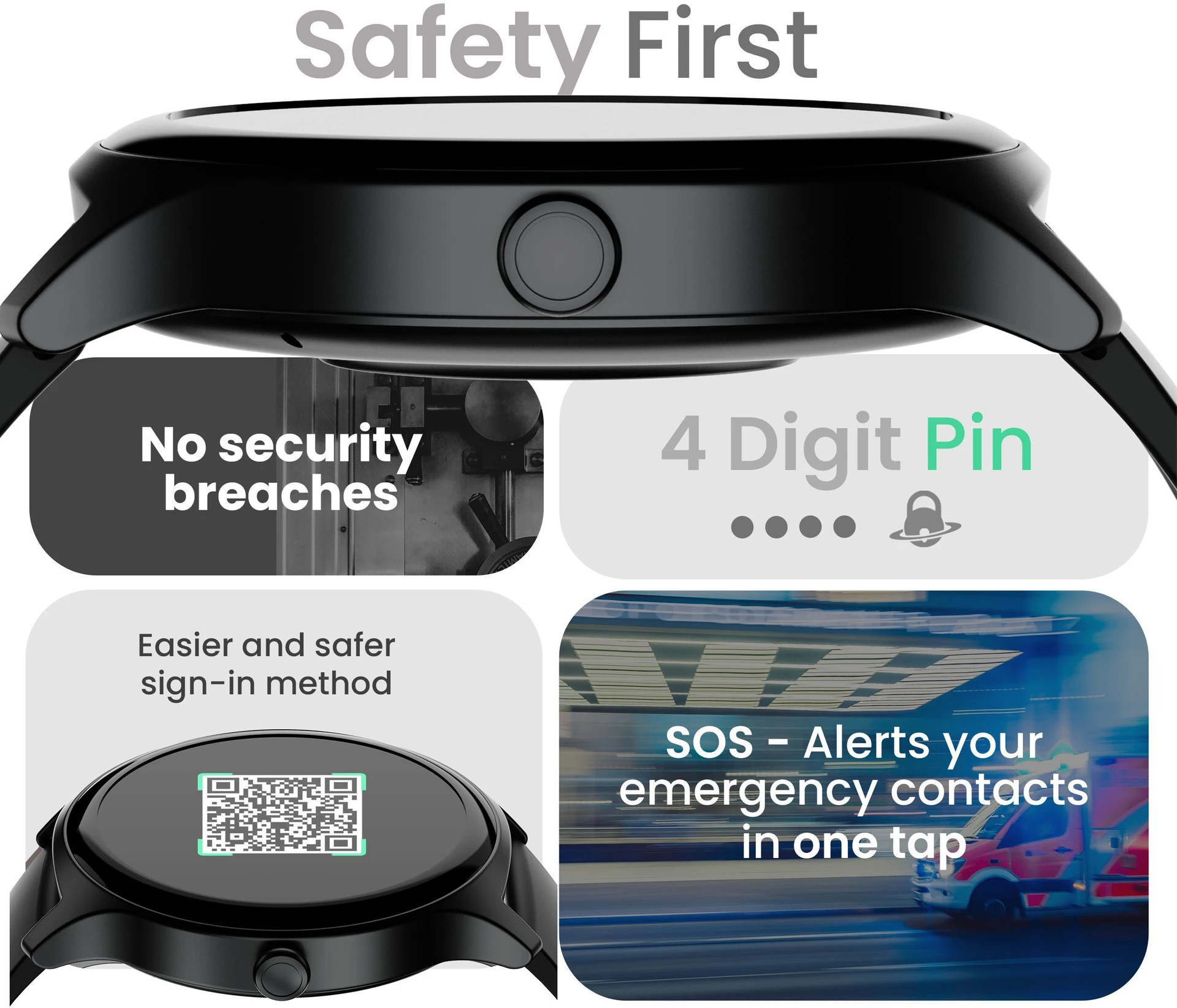 Rover Pro 1.43'' AMOLED Display, BT Calling, 1000 Nits Brightness Smartwatch