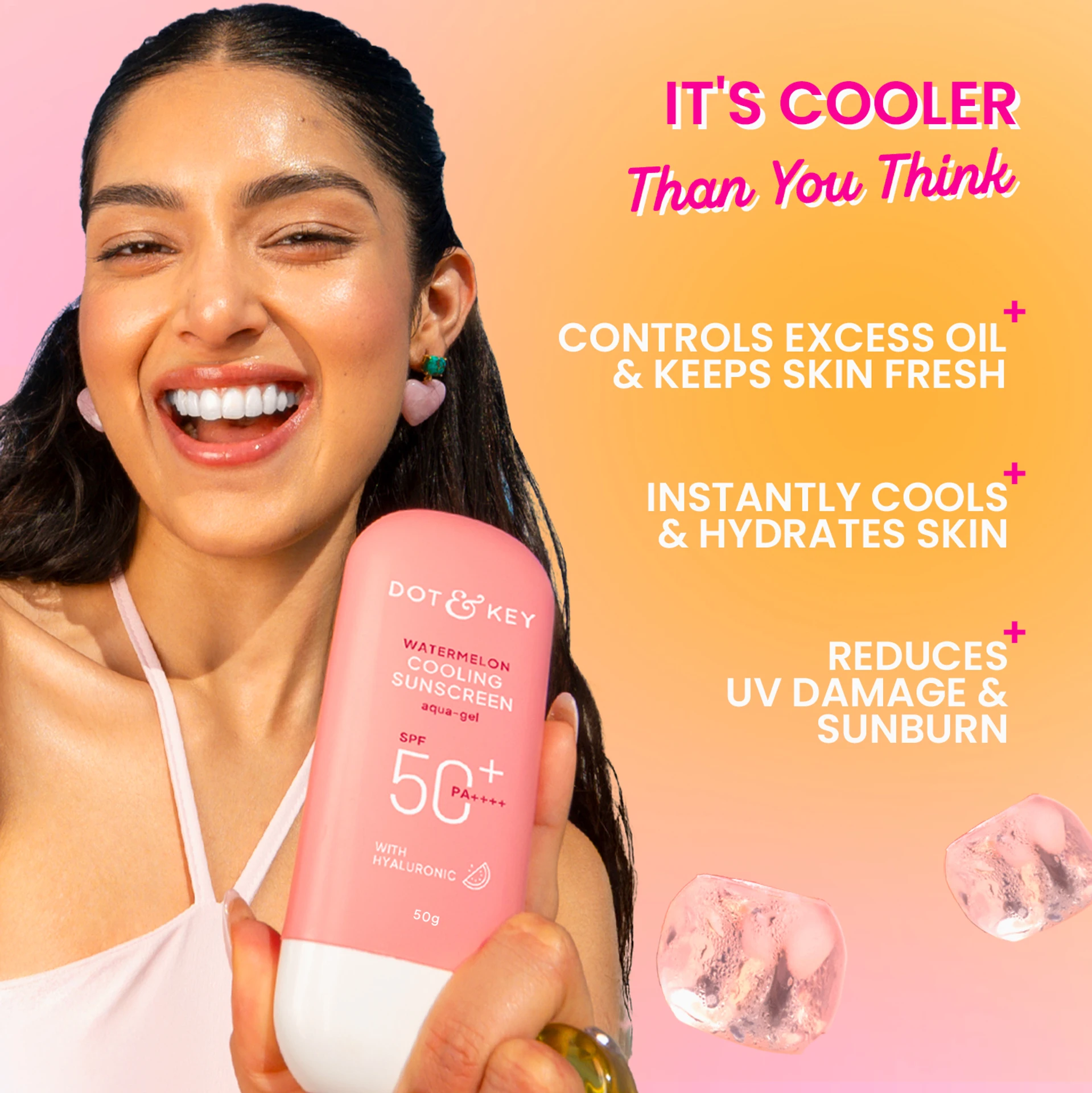 Dot & Key Sunscreen - SPF 50 PA++++ Watermelon cooling Sunscreen