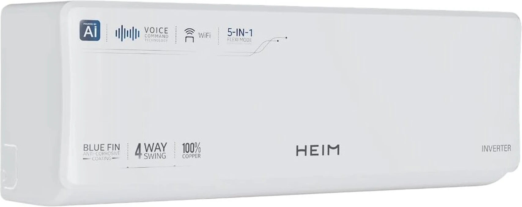 Heim 2025 Model 1 Ton 5 Star Hot Cold Split Inverter Wi Fi Ac e40